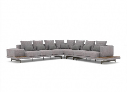 Gray Sofa Couch L-shape Designer Textile Furniture Upholstered Sofa Living room new